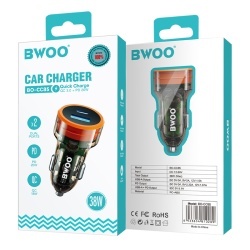 INCARCATOR AUTO 38W QC 18W + PD 20W - TRANSPARENT - Img 6