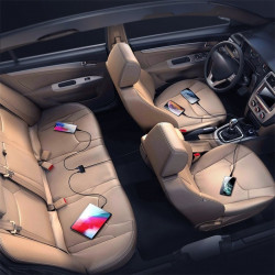 Incarcator auto + extensie 5x USB 6,2 A Joyroom black (JR-CL03) - Img 6