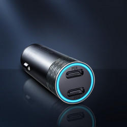 Incarcator auto Joyroom 2 x USB 50W cu PD, QC, PPS gri (JR-CL13) - Img 2