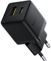 INCARCATOR retea Baseus Palm, Quick Charge 30W, 1 x USB Type-C, 1 x USB, negru "P1011160A113-00" (timbru verde 0.18 lei) - 6932172672478