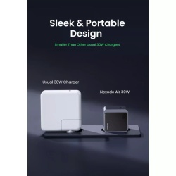 Incarcator retea Ugreen Nexode Air 30W, GaNInfinity, USB-C, Negru/Gri - Img 8