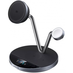 Incarcator Retea Wireless Anker Prime MagGo AirCool 3in1, 25W, Negru B25X7G11