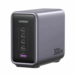 Incarcator Statie UGREEN CD333 Nexode, 300W, 5A, 1 x USB-A - 4 x USB-C, Gri, Resigilat