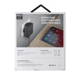 Incarcator UNIQ Versa Slim 18W + cablu USB-C la USB-C - negru - Img 6