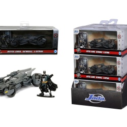 JADA DC JUSTICE LEAGUE SET FIGURINA BATMAN SI MASINUTA METALICA BATMOBILE SCARA 1 LA 32