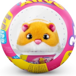 Jucărie Interactivă Electronică de Pluș Pets Alive Hamster Mania ZURU (Model Portocaliu), Hârciog Interactiv cu Peste 20 de Sunete Realiste, Mișcare în și în Afara Mingii - Img 4