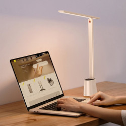 Lampa LED de birou pentru lectura,pliabila,reincarcabila Baseus Smart Eye (Smart Light) alba (DGZG-0G) - Img 4