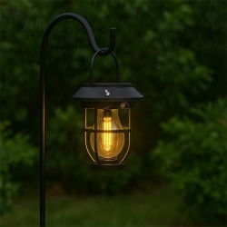 Lampă Solară de Gradină cu Senzor de Mișcare BEPER P207ILO106, 3 Moduri de Iluminare, cu Țăruș de Fixare și Mâner, Certificare IP44, Negru - Img 2