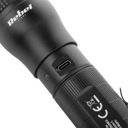 LANTERNA ALUMINIU 10W CU ACUMULATOR 2200MAH REBEL - Img 4