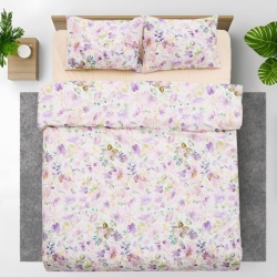 Lenjerie dubla 100% bumbac,4 piese, Alma