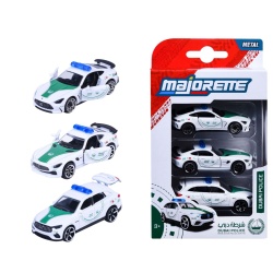 MAJORETTE SET 3 MASINUTE DE POLITIE DUBAI METALICE MERCEDES AMG 7.5CM - Img 3