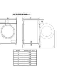MASINA DE SPALAT HEINNER HWM-M814IVKA+++ - Img 2