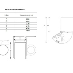 MASINA DE SPALAT SLIM HWM-HME6012IVSMA++ - Img 5