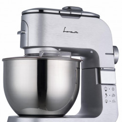 Mixer planetar FRAM FPM-K1500M, 1500W, bol inox 6L, 6 viteze si functie Pulse, Argintiu - Img 2