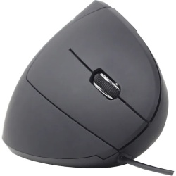 MOUSE GEMBIRD, PC sau NB, cu fir, USB, optic, 3200 dpi, butoane/scroll 6/1, ergonomic, negru, "MUS-ERGO-01" (timbru verde 0.18 lei) - Img 2