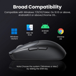 Mouse Ugreen MU103 Bluetooth 5.0 / receptor USB 2.4GHz - negru - Img 4