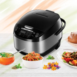 Multicooker Heinner HMCK-5BK, 5 L, 770 W, 11 programe, Timer, Control Touch, Functie mentinere la cald, Negru - Img 2
