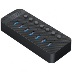 Orico CT2U3-7AB Hub 7x USB-A 3.0 cu comutatoare - Negru