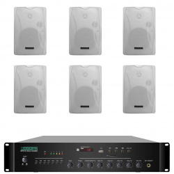 Pachet Sonorizare 120W de perete, FM+USB, DSPPA MP212U+6xDSP8062 - Img 2