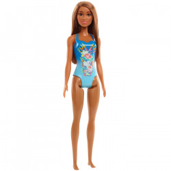 PAPUSA BARBIE SATENA CU COSTUM DE BAIE ALBASTRU - Img 2