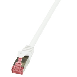 PATCH CORD S/FTP LOGILINK Cat6, LSZH, cupru, 10 m, alb, AWG27, dublu ecranat "CQ2091S" (timbru verde 0.18 lei)