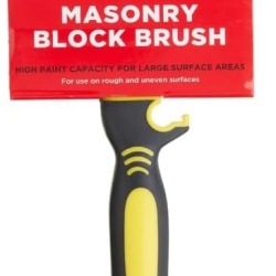 Pensulă pentru Zidărie "Block Brush" Fit For The Job 4 inch, Perete Exterior și Suprafețe Rugoase, Mâner Soft-Grip - Img 3