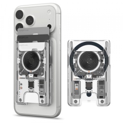 Portofel MagSafe, Spigen, Ultra Hybrid Zero One, Transparenta AFA11403