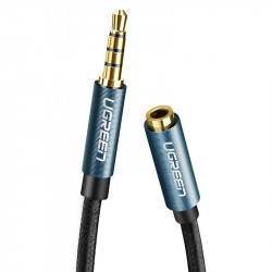Prelungire audio mufa AUX 3,5 mm UGREEN AV118, 0,5 m (albastru)