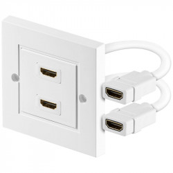 Priza perete HDMI x 2, Goobay