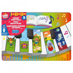 PUZZLE DIN LEMN IN FORMA DE PIAN CU SUNETE - Img 3