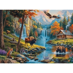 PUZZLE TREFL 3000 COLECTIA SUA NATURA SALBATICA POSTER INCLUS - Img 2