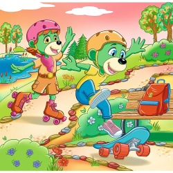 PUZZLE TREFL 3IN1 INTALNIREA FAMILIEI TREFELIK - Img 3