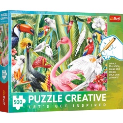 PUZZLE TREFL 500 CREATIVE PASARI ALE PARADISULUI