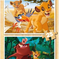 Regele Leu - puzzle 2x25 piese
