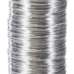 Sârmă Florală pentru Aranjamente Florale, Culoare Argintie, Lungime 100 m, Diametru 0.35 mm - Img 5