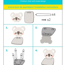 Scaun copii,design ursulet koala, U-Grow - Img 3