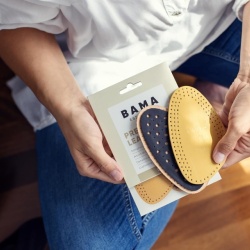 Semitalpici Premium din Piele Naturală Bama pentru Încălțăminte, Branțuri Antiderapante cu Cărbune Activ și Strat Amortizant din Latex, 1 Pereche – Mărimea EUR 40/41 - Img 2
