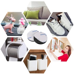 Set 10 Perechi Buline Autoadezive Extra Puternice cu Arici (Hook & Loop), Diametru 50 mm, Negre, Dublu-Adezive, Alternativă Curată la Cuie și Șuruburi, pentru Casă, Școală și Birou - Img 5