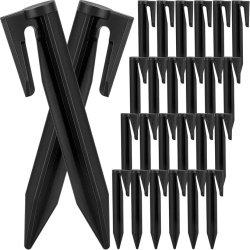 Set 100 bucăți țăruși din plastic pentru fir perimetral robot de tuns iarba, cuie ancorare cablu de delimitare, compatibilitate universală (Husqvarna, Gardena, Worx, Bosch)
