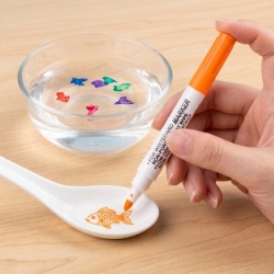 Set 12 Markere pentru Tablă Albă și Desene Plutitoare în Apă, Carioci Lavabile cu Cerneală Pe Bază de Apă, Multicolore - Img 8