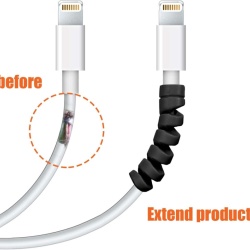 Set 14 Protecții din Silicon pentru Cabluri Typec, Spirale Flexibile Anti-Rupere și Prelungire Durată de Viață Cabluri de Încărcare, Căști și USB - Img 7