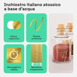 Set 2 Markere cu Vopsea Acrilică Aurie Artistro, Vârf Extra-Fin de 0.7-0.8 mm, Cerneală Metalică Opacă cu Uscare Rapidă, pentru Piatră, Lemn, Sticlă, Metal, Ceramică, Pânză și Proiecte DIY - Img 5