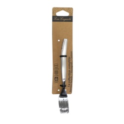 Set 3 furculițe pentru desert, prăjituri și aperitive tapas, inox 18/0, lungime 18 cm, grosime 2.5 mm, Argintiu - Img 2