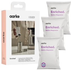 Set 3 Rezerve Granule Filtrare Apă Aarke Enriched, Îmbogățire cu Magneziu și Creștere pH (Apă Alcalină), Reducere Clor și Metale Grele, Capacitate 3 x 120 L, Compatibil cu Carafele Aarke Purifier și ReFilter