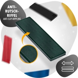 Set 50 Cale și Distanțiere din Plastic pentru Calare INTAKO, 30 x 100 mm, Grosimi Mixte 2–6 mm, Pene Plate pentru Montaj Tâmplărie PVC, Geamuri Termopan, Mobilier și Gresie/Faianță - Img 5