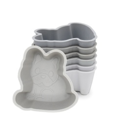 SET 6 FORME DE GATIT SILICON, MELII, MODEL BULLDOG