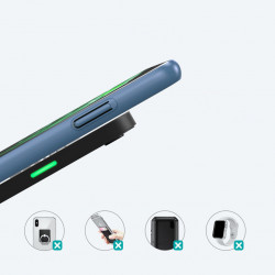 Set Choetech 2x Qi 10W incarcator wireless (2 colors, black and white) + cabluri 1.2m USB (T511-S black / white) - Img 3