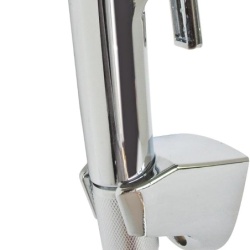 Set Complet Duș Igienic pentru WC, ABS Gri, Robinet 3 Căi, Furtun 1.2 m, Suport Inclus - Img 4