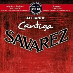 Set Corzi Chitară Clasică Savarez 510AR Alliance Cantiga, Tensiune Normală, Set Complet (E1-E6)