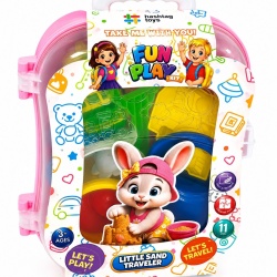 SET MICUL CALATOR RUCSAC PENTRU NISIP ROZ